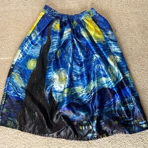 Van Gogh Inspired A-Line Skirt